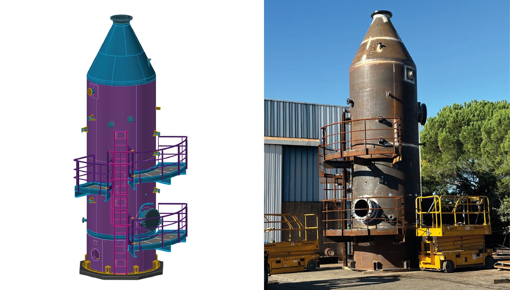Azur Industries - BUREAU D'ÉTUDES - étude et fabrication ballon pour Naphtachimie - novembre 2025
