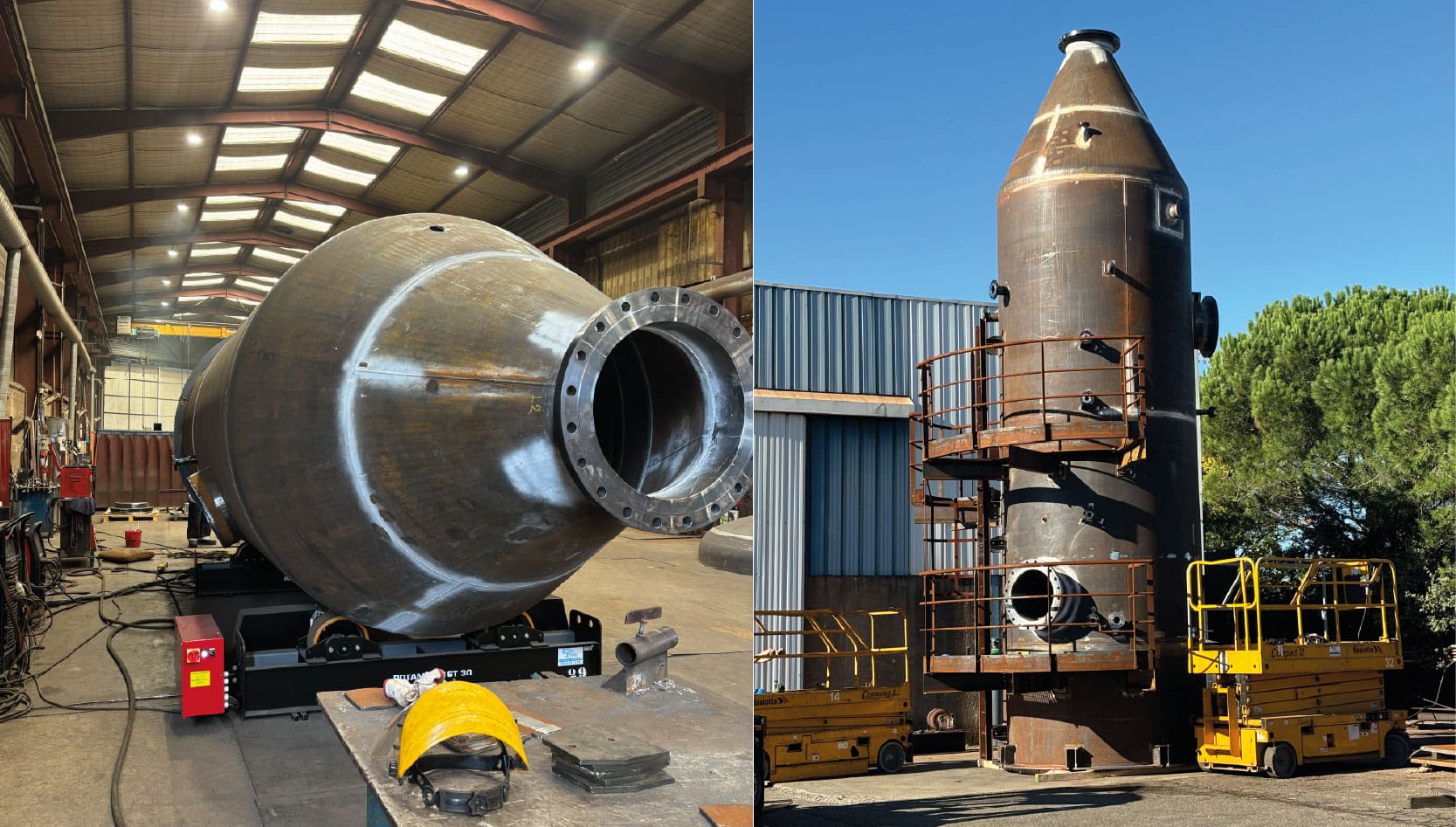 Azur Industries - Chaudronnerie - étude et fabrication ballon pour Naphtachimie - novembre 2025