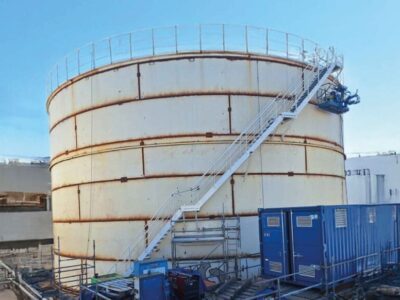 escalier BAC CU16 diamètre 24 mètres - Azur Industries pour Petroineos