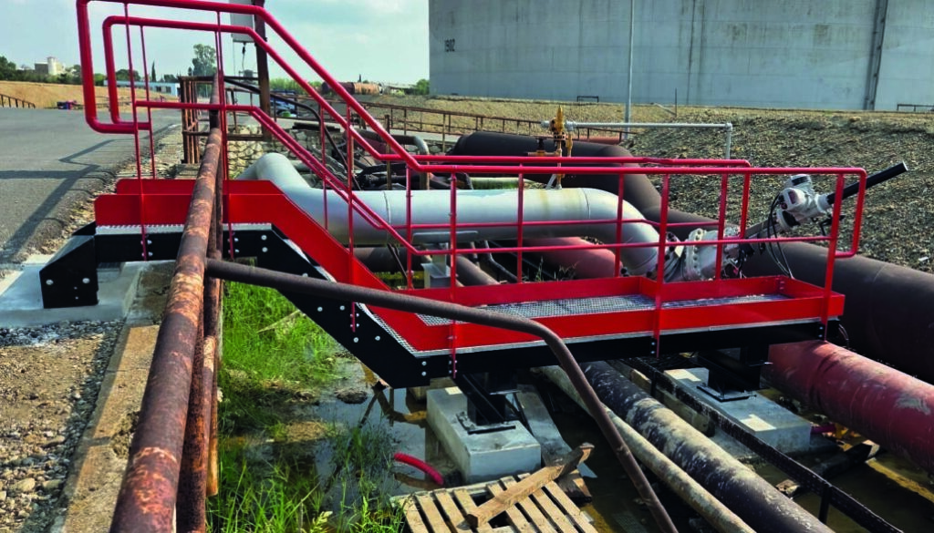 Azur Industries - Serrurerie - fabrication et pose Passerelle d'accès pour RHONE ENERGIES